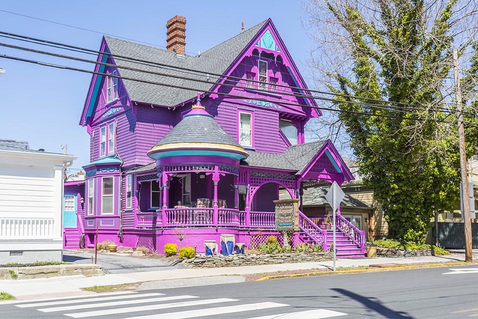 Purple house in Lewes, DE